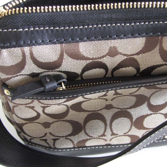 NWT Rare COACH Legacy Sig. F12869 canvas/leather shoulder bag - Picture 10 of 11